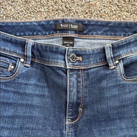 White House Black Market Blue Bootcut Leg Jeans - Picture 2 of 3